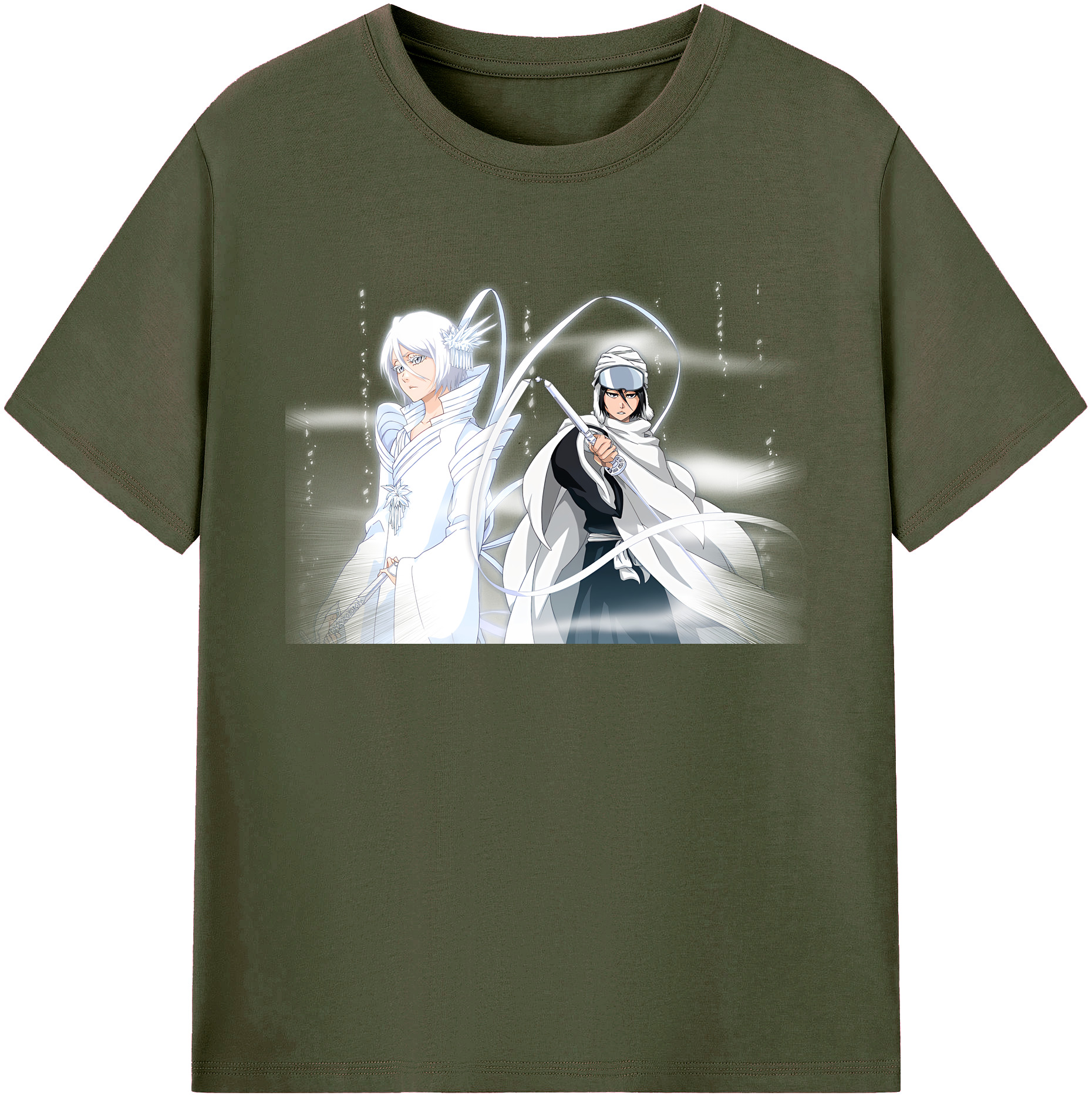 （画像用） ブリーチ 朽木ルキア BLEACH Kuchiki Rukia 綿100％ メンズ半袖Tシャツ｜肌触りやわらか＆通気性